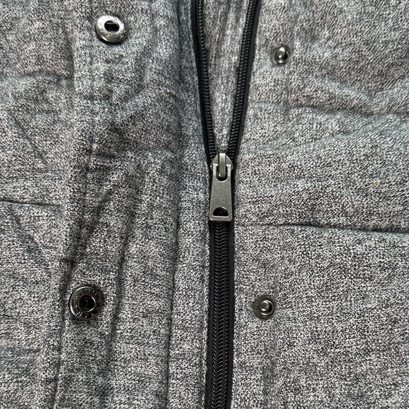 Banana Republic Gray Novelty Marled Sherpa Puffer Vest - Picture 6 of 11